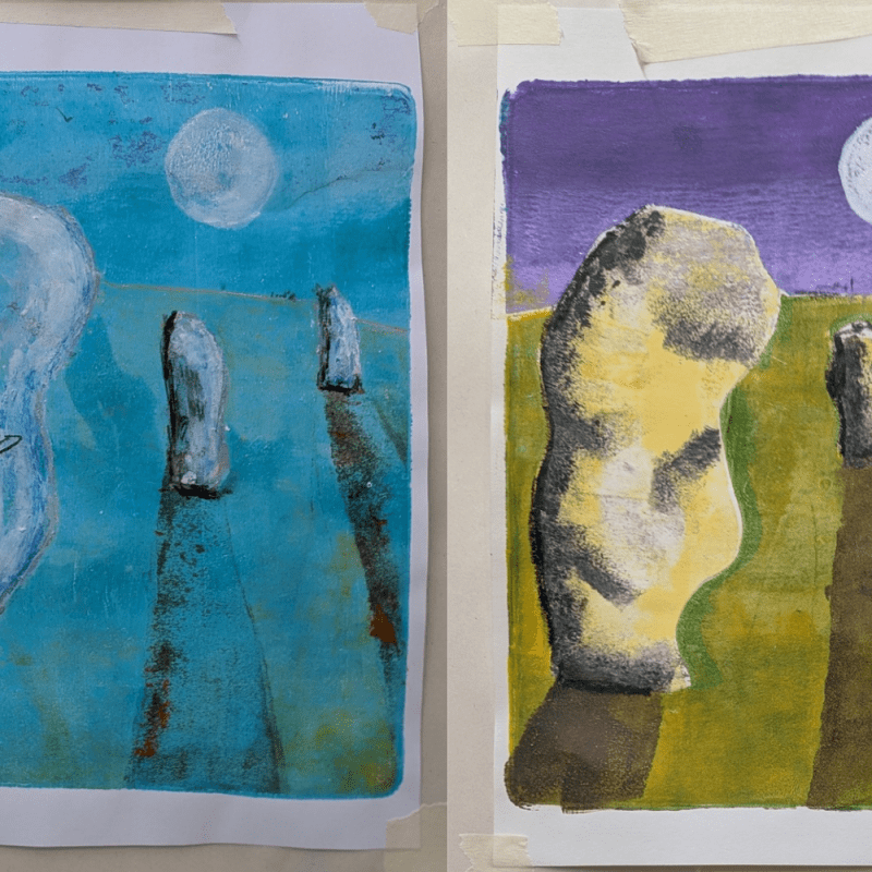 Fun with monoprints!